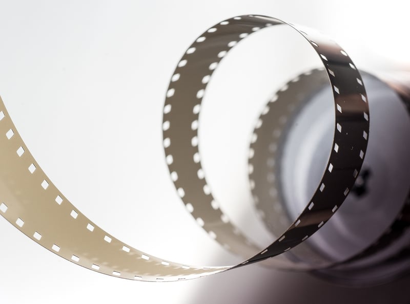 Film strip movie reel